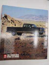 Dodge 1990 Ram Pickup -myyntiesite  / sales brochure