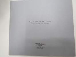 Bentley Continental GTC -myyntiesite / lanseerauskansio