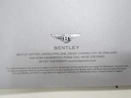 Bentley Continental GTC -myyntiesite / lanseerauskansio