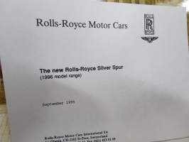 Rolls-Royce &amp; Bentley 1995 Press Information -myyntiesite / lanseerauskansio