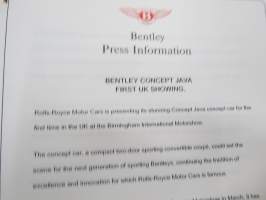 Rolls-Royce &amp; Bentley Birmingham Motor Show Press Information -myyntiesite / lanseerauskansio