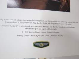 Bentley - The four door Bentleys -myyntiesite / sales brochure