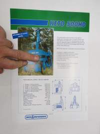 Keto 500 HD Harvester for Clearfalls -myyntiesite, englanninkielinen / sales brochure, in english