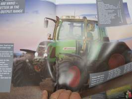 Fendt Farmer 400 Vario 409, 410, 411, 412 traktori -myyntiesite, saksankielinen / tractor sales brochure, in english