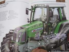 Fendt Farmer 400 Vario 409, 410, 411, 412 traktori -myyntiesite, saksankielinen / tractor sales brochure, in english