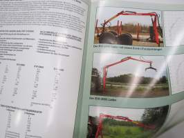 EVI Forstwirtschaftsmaschinen -forestry / farming equipment sales brochure, in german / myyntiesite, saksankielinen