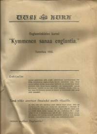 Uusi Aura ylipainos 1932 Tammikuu / Englanninkielen kurssi