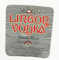 Lingon Vodka  - viinaetiketti