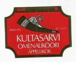 Kultasarvi  Alko nr 205 - viinaetiketti