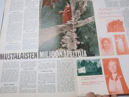 Jallu 1962 nr 9 Kansikuva Reine Rimon, Miss Yyteri, Mustalaisten miljoonapeltoja - Rauha Laina Palm &amp; Saara Theslund ym. huijaamassa - Malmin tummien pärttylinyö...