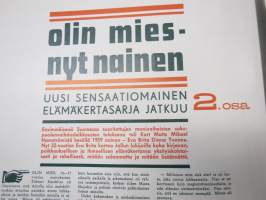 Jallu 1962 nr 2 Kansikuva Mamie van Doren, Nuoria tyttöjä katoaa arabimaihin, Olin mies - nyt nainen - Kurt Hamström osa 2., Lunta ja lempeä, ym.