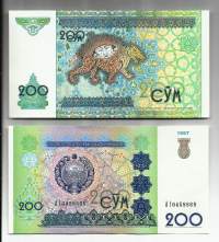 Uzbekistan 200 Som 1997   seteli