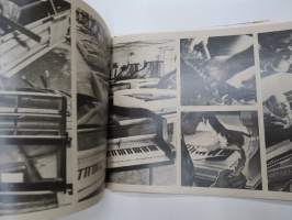 Petrof - tsekkiläisen pianotehtaan (flyygelit, pianinot ym.) venäjänkielinen myyntiesite / tuoteluettelo hyvine kuvineen -piano brochure / catalog