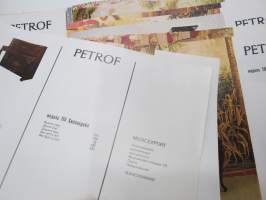 Petrof - tsekkiläisen pianotehtaan (flyygelit, pianinot ym.) venäjänkielinen myyntiesite / tuoteluettelo hyvine kuvineen -piano brochure / catalog