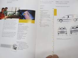 Oel Safira 1.6 CNG mit Erdgasamntrieb (maakaasukäyttöinen) -myyntiesite / sales brochure