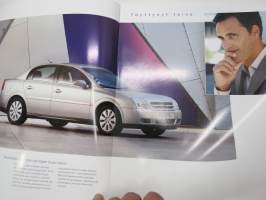 Opel Vectra 2002 -myyntiesite / sales brochure