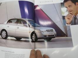 Opel Vectra 2002 -myyntiesite / sales brochure