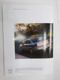 Opel Vectra 2002 -myyntiesite / sales brochure