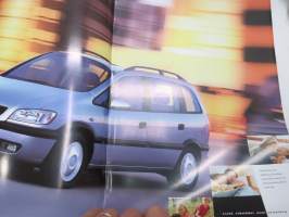 Opel Zafira 1999 -myyntiesite / sales brochure