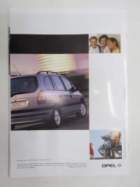 Opel Zafira 1999 -myyntiesite / sales brochure