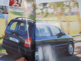 Opel Zafira 2003 -myyntiesite / sales brochure
