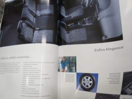 Opel Zafira 2003 -myyntiesite / sales brochure