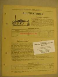 Kultivaattoreita -myyntiesite v.1911