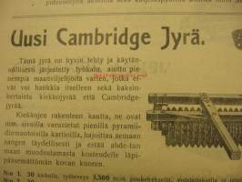 Cambridge-jyriä myyntiesite v. 1910