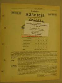 Lapioäes kääntäjä -myyntiesite v. 1912