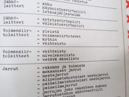Moottoriajoneuvojen kuljettajaoppi 2. auton rakenne