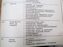 Moottoriajoneuvojen kuljettajaoppi 2. auton rakenne