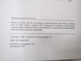 Höyryvaunusta kymppipyörään - totta ja tarua autojen maailmasta meillä ja muualla - kaikki Suomessa valmistetut autot - autoalan sanasto