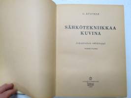 Sähkötekniikkaa kuvina - Jokamiehen sähköoppi -havainnollistettu esitus sähköstä ja sen ominaisuuksista, käytöstä, mittaamisesta yms.