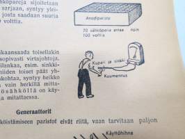 Sähkötekniikkaa kuvina - Jokamiehen sähköoppi -havainnollistettu esitus sähköstä ja sen ominaisuuksista, käytöstä, mittaamisesta yms.