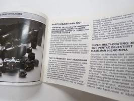 Asahi Pentax Objektiivit ja lisävälineet -tuoteluettelo