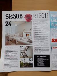Meidän talo 3/ 2011. Keittiön sisustuksesta maaperätutkimukseen, pihan  laitosta  porrasratkaisuihin  jne.