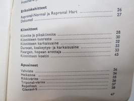 Tetenal valokuvauskemikaalien käyttö- ja liuotusohjeet