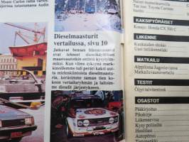 Tuulilasi 1981 nr 1, Paras pakkasöljy?, Dieselmaasturivertailu, Audi rallitalli, Mazda 323, München kilpa-autonäyttely, &quot;Mutterikurssi&quot;, Scania Bulldog-mallisto, ym.