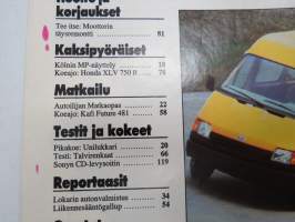 Tuulilasi 1984 nr 10, Saab 90, Opel Kadett, Mazda 626, Talvirengastesti, Köln moottoripyöränäyttely, Lokari Laine - tähtäimessä autonvalmistus, Kafi Future 481, ym.