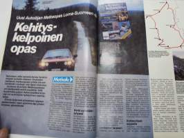 Tuulilasi 1984 nr 10, Saab 90, Opel Kadett, Mazda 626, Talvirengastesti, Köln moottoripyöränäyttely, Lokari Laine - tähtäimessä autonvalmistus, Kafi Future 481, ym.