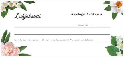 Antologia Lahjakortti 10€