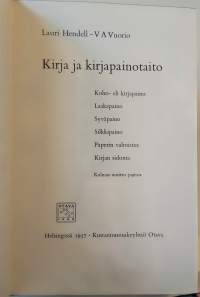 Kirja ja kirjapainotaito