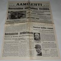 Aamulehti  kesäkuun 17. p:nä 1940 Näköispainos sarjat sodan lehdet