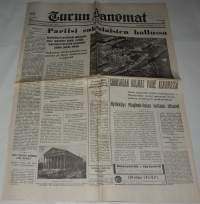 Turun sanomat kesäkuun 15. p:nä 1940 Näköispainos sodan lehdet