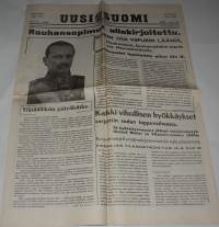 Uusi Suomi maaliskuun 14. p:nä 1940 Näköispainos sodan lehdet