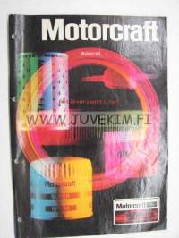 Motorcraft ilman- ja öljynsuodattimet 1982 -suodatinluettelo