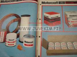 Motorcraft ilman- ja öljynsuodattimet 1982 -luettelo