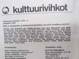 Kulttuurivihkot 1976 nr 5 - Kulttuurityöntekijäin Liitto ry julkaisu, Kristiina Halkola, Pentti Saaritsa, Ykspihlajan työväennäyttämö, KTLn syrjintä jatkuu, ym.