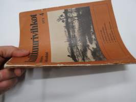 Kulttuurivihkot 1974 nr 4 - Kulttuurityöntekijäin Liitto ry julkaisu, Pushkinin runoja, ETYK, Matti Saanio, Alfredo Varela, TEnnilä - toisenlaista Pohjolaa, ym.
