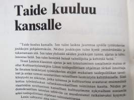 Kulttuurivihkot 1974 nr 4 - Kulttuurityöntekijäin Liitto ry julkaisu, Pushkinin runoja, ETYK, Matti Saanio, Alfredo Varela, TEnnilä - toisenlaista Pohjolaa, ym.